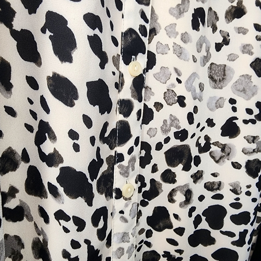 Lane Bryant Black and White Asymmetrical Dress Size 18-20 NWT - Picture 7 of 10